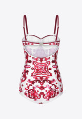 Majolica Print One-Piece Swimsuit