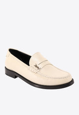 Cassandre Logo Leather Loafers