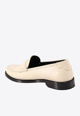 Cassandre Logo Leather Loafers