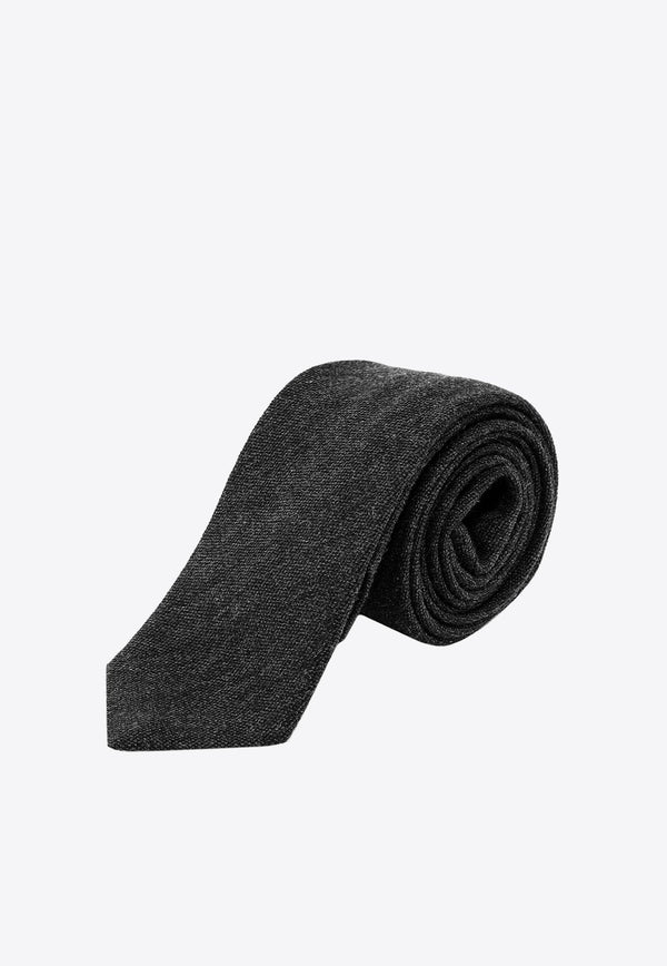 Pointed-Tip Wool Tie