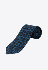 Patterned Wool-Blend Tie