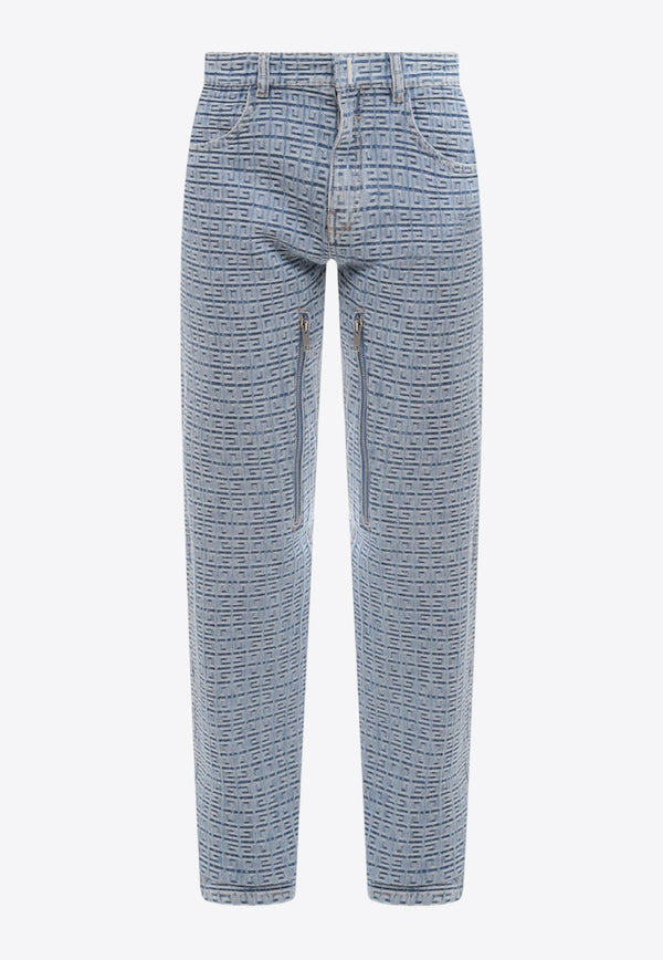 4G Monogram Straight-Leg Jeans