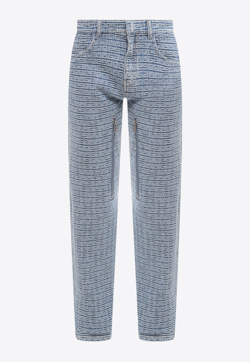 4G Monogram Straight-Leg Jeans