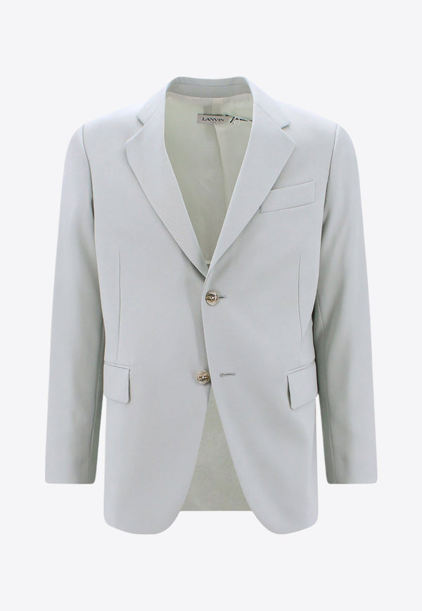 Single-Breasted Wool Blazer