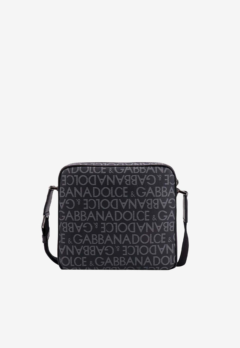 Logo Jacquard Messenger Bag