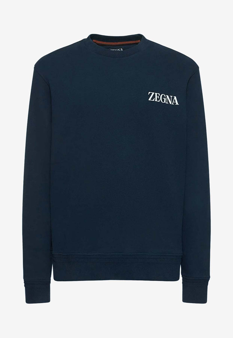 Logo Print Crewneck Sweatshirt