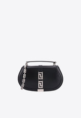 Greca Goddess Leather Shoulder Bag