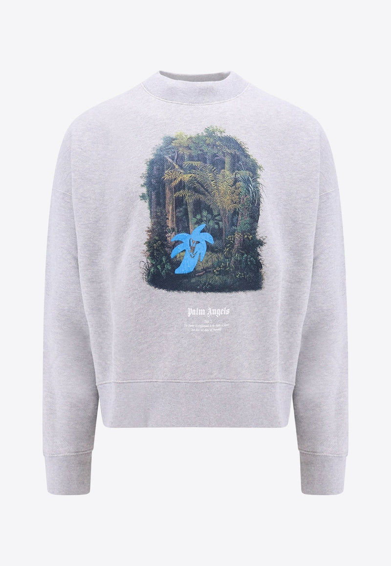 Graphic Print Crewneck Sweatshirt