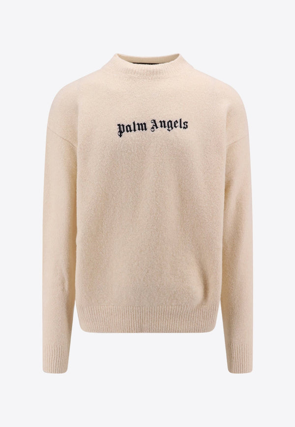 Logo Embroidered Crewneck Sweater