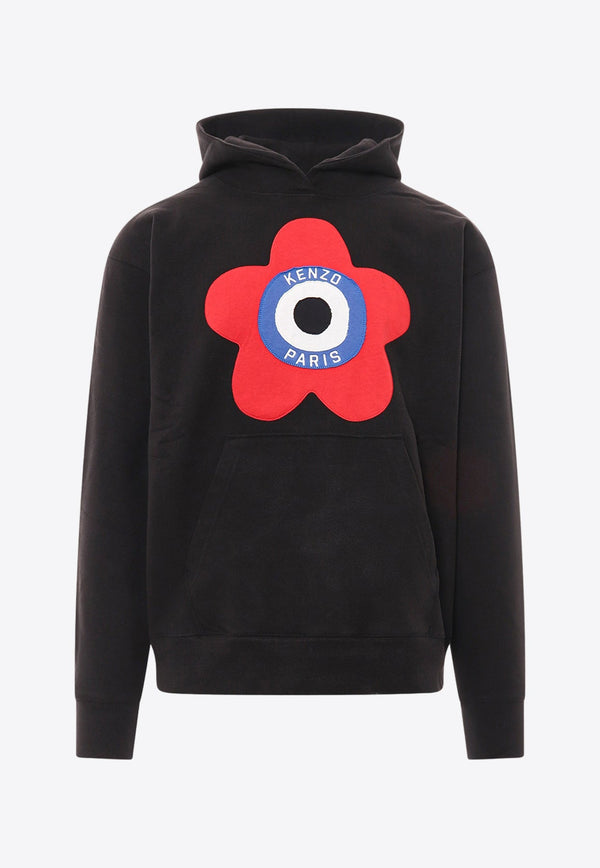 Logo Target Print Hooded Sweatshirt