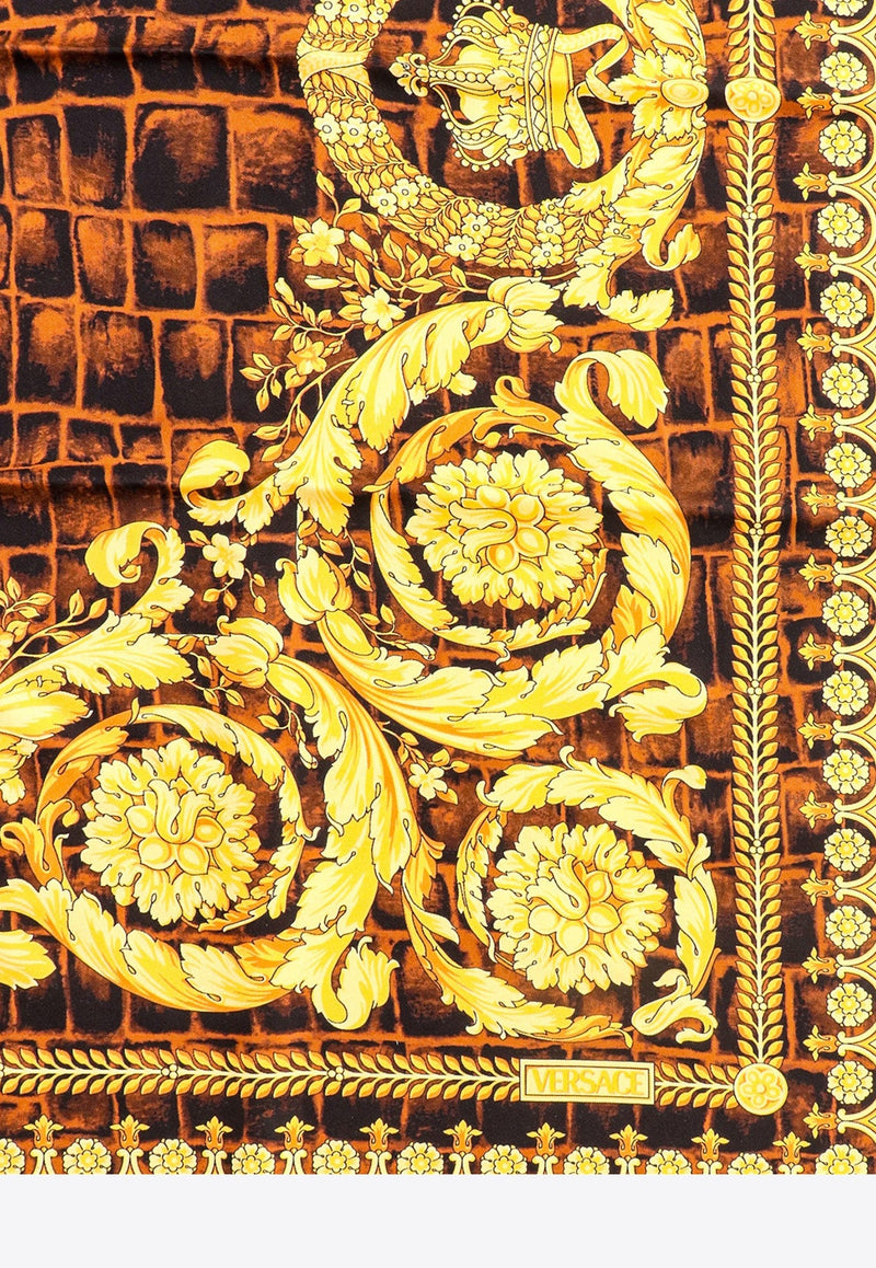 Barocco Print Silk Scarf