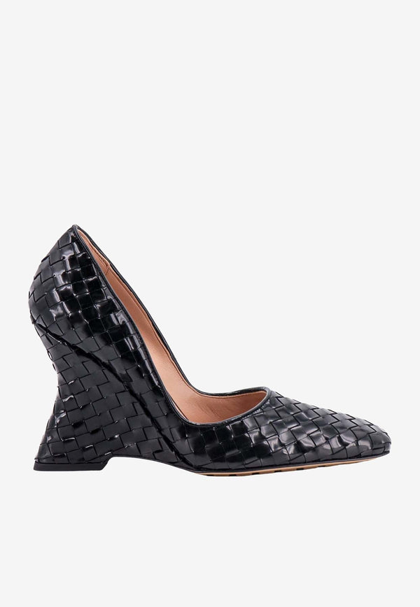 Comet 105 Intrecciato Leather Pumps