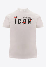 Icon Logo Print Crewneck T-shirt