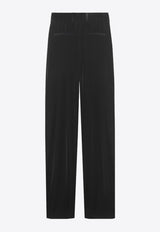 Velvet Wide-Leg Pants