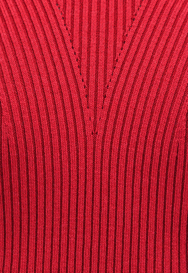 Knitted Peplum Sweater