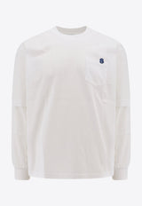 Logo Embroidered Long-Sleeved T-shirt