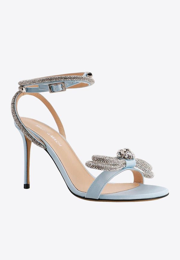 100 Crystal-Embellished Double-Bow Sandals