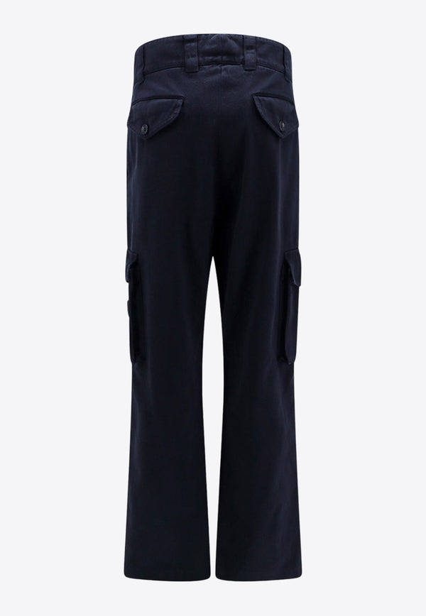 Logo Plaque Straight-Leg Cargo Pants