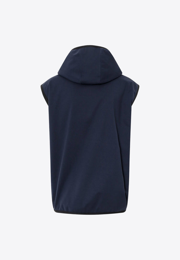 Logo Plaque Hooded Gilet