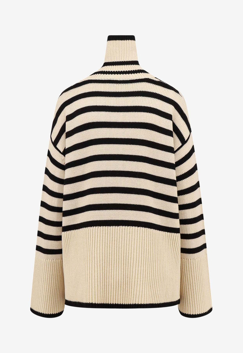 Turtleneck Striped Sweater