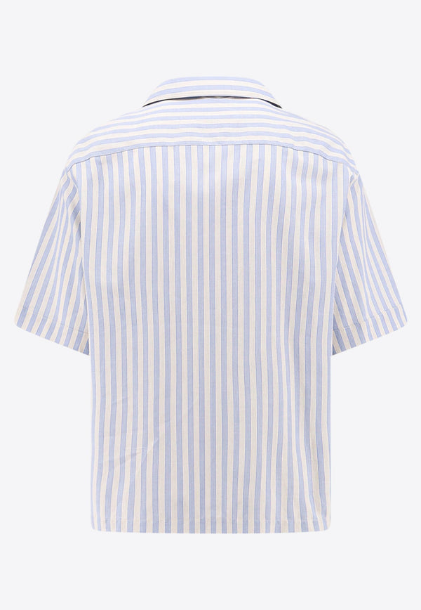 Pegaso Logo Striped Shirt