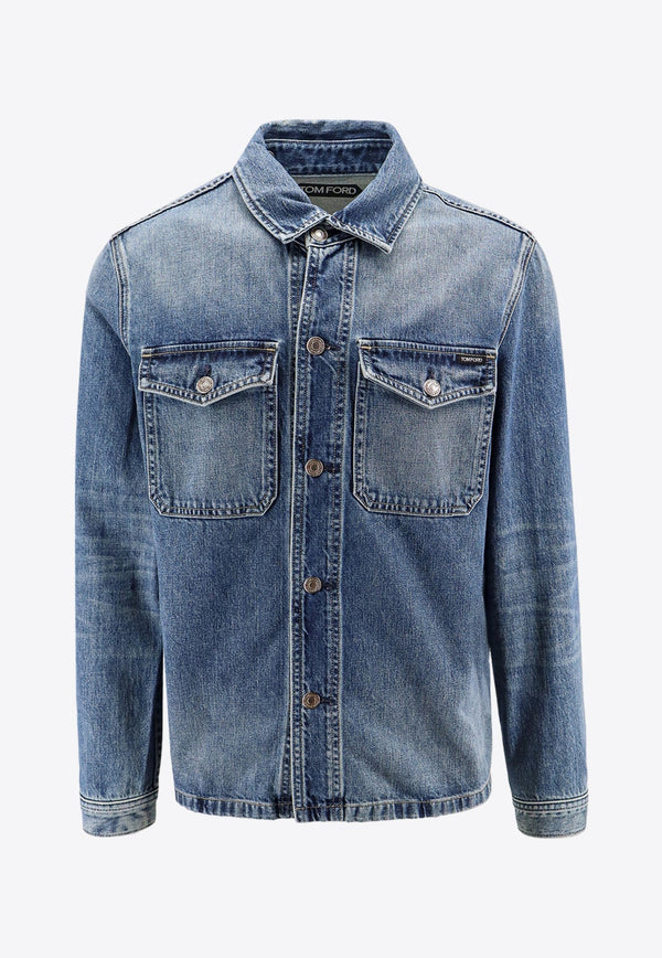 Buttoned Denim Jacket