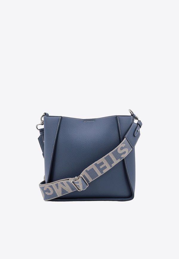 Perforated Logo Crossbody Bag in Faux Leather