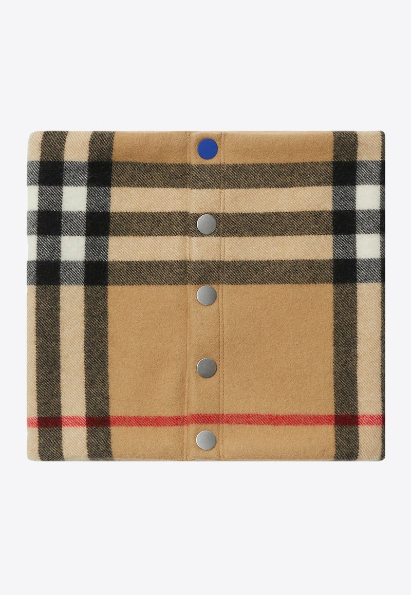 Checked Cashmere Snood
