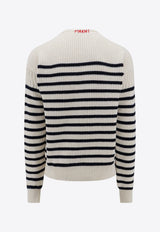 Striped Knitted Wool Sweater