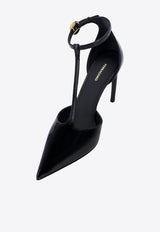 Odette 85 T-strap Patent Leather Pumps