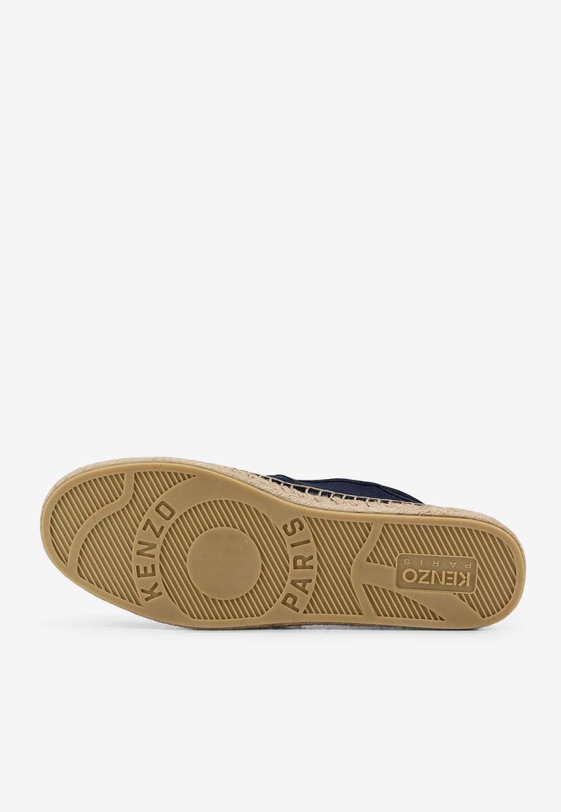 Embroidered Elephant Canvas Espadrilles