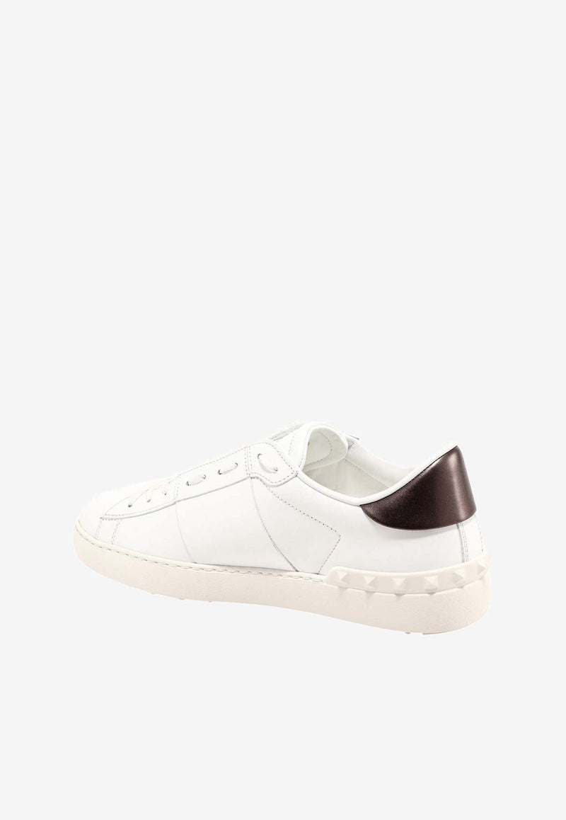 VLTN Open Leather Sneakers