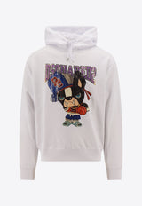 Graphic Print Drawstring Hoodie