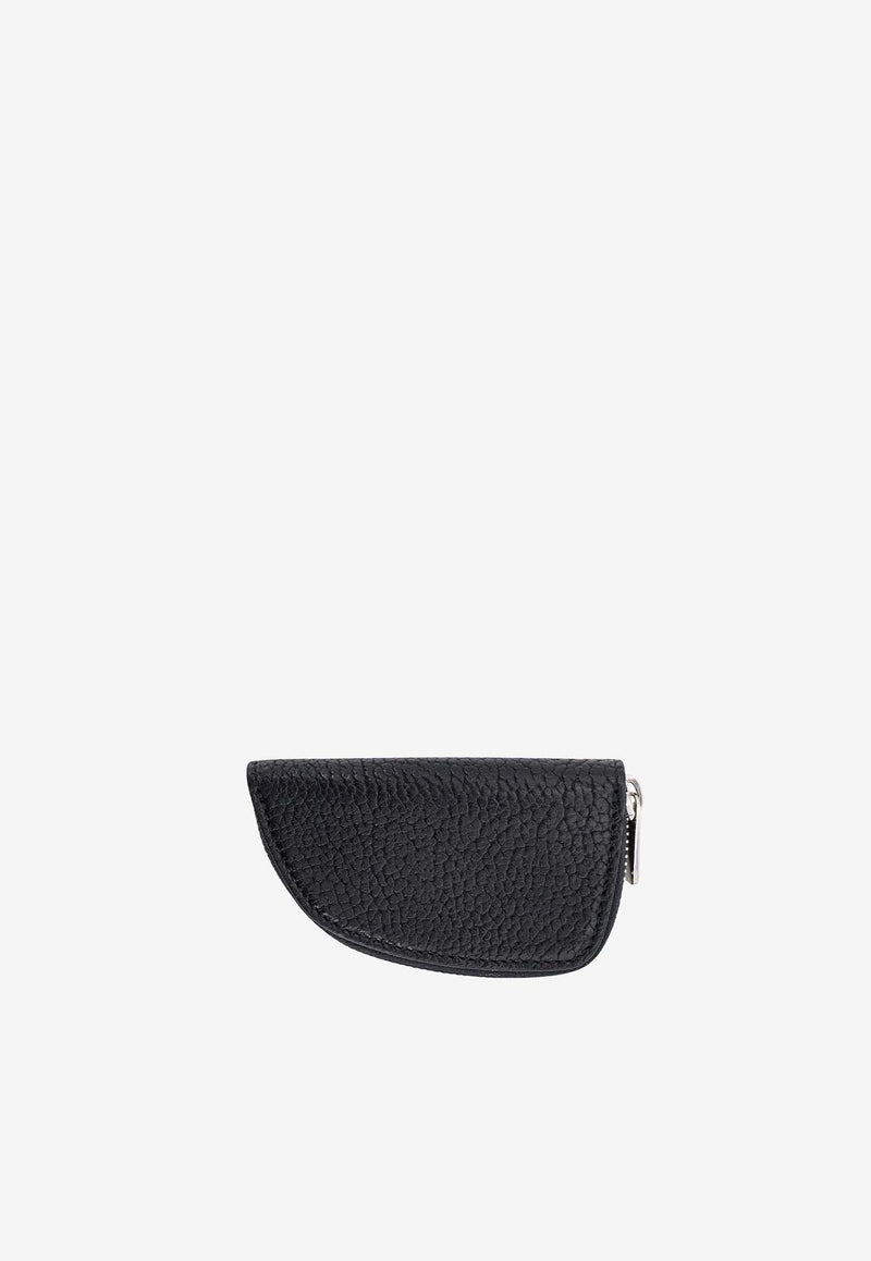 Shield Grained Leather Coin Purse