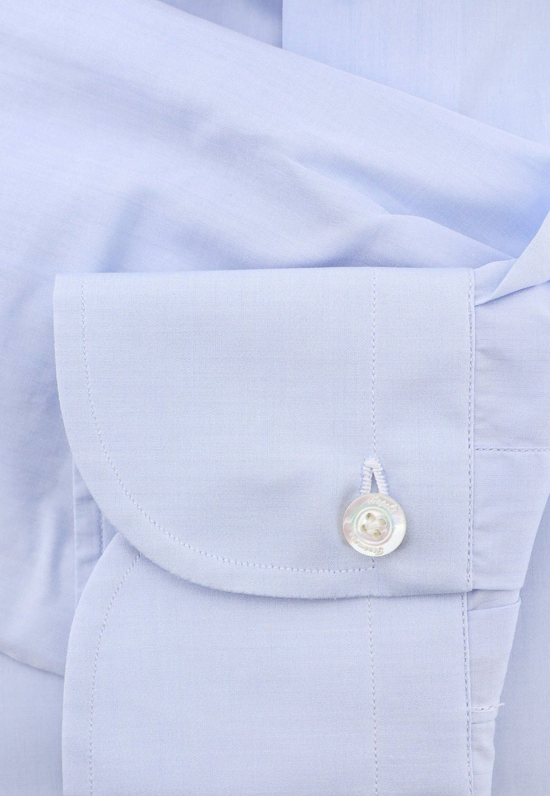 Long-Sleeved Button-Up Shirt