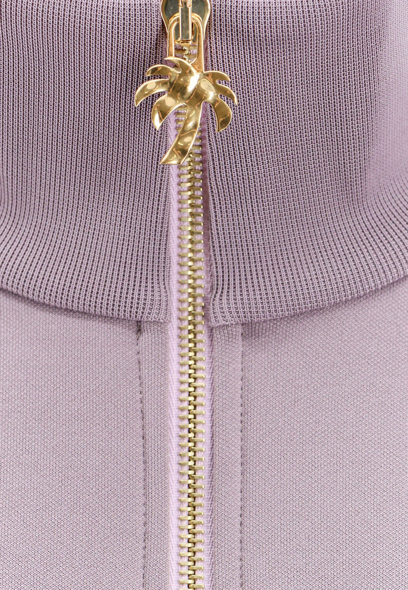 Logo Embroidered Zip-Up Track Jacket