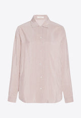 Valene Striped Silk Shirt