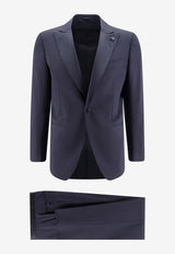 Wool Single-Breasted Tuxedo Suit