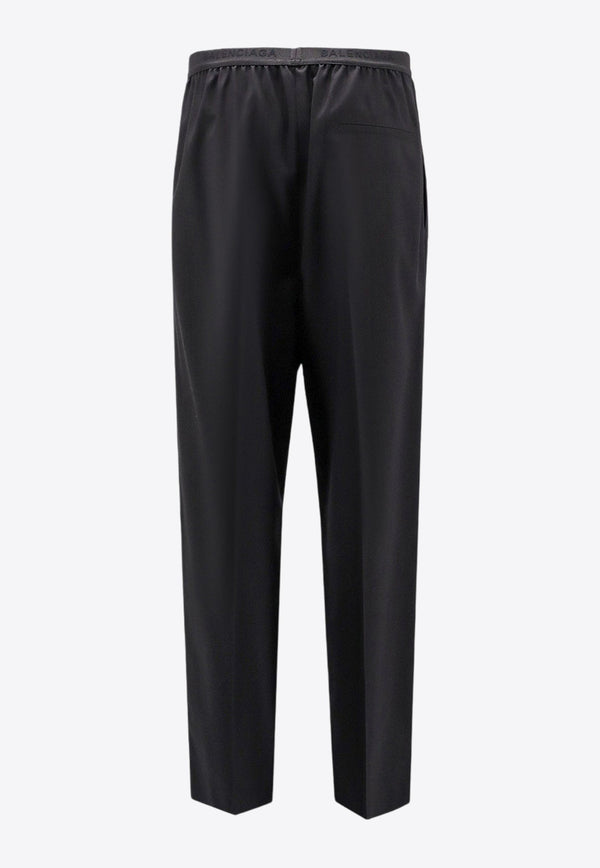 Logo-Waistband Wide Pants