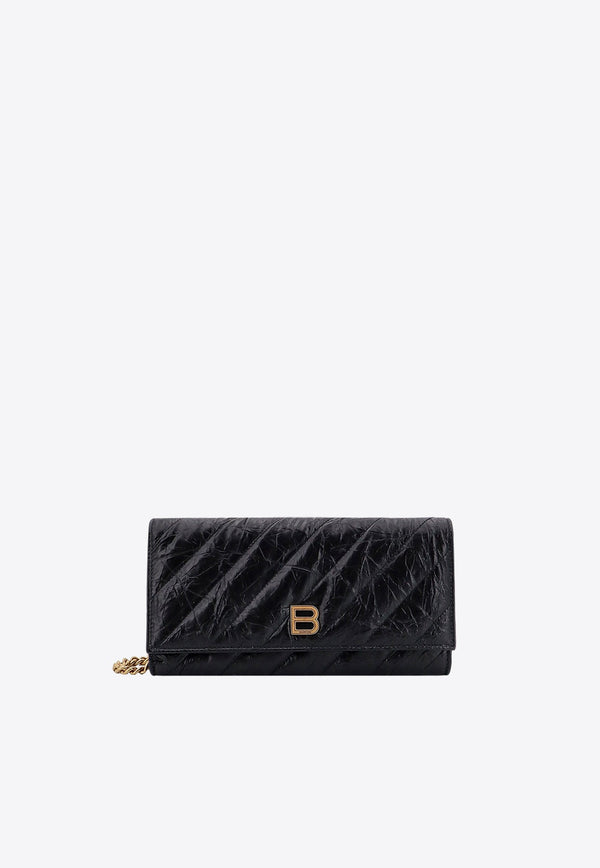 Crush BB Logo Quilted Leather Clutch