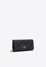 Crush BB Logo Quilted Leather Clutch