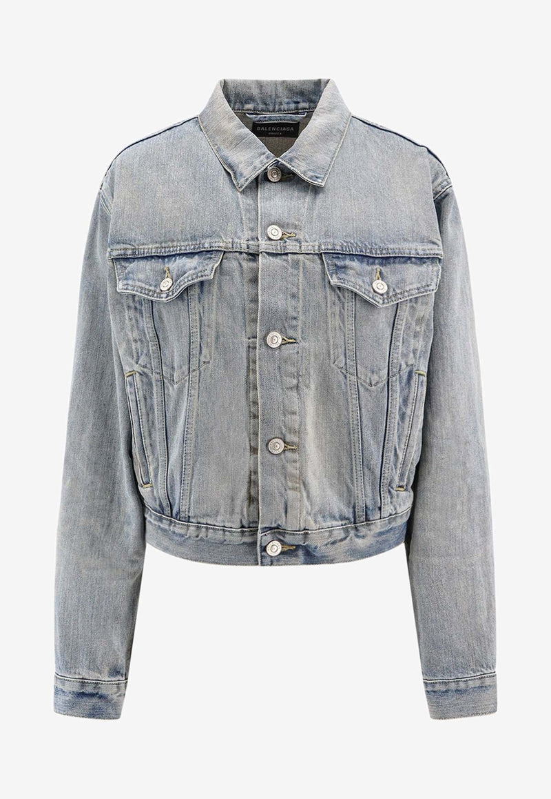 Logo Print Denim Jacket