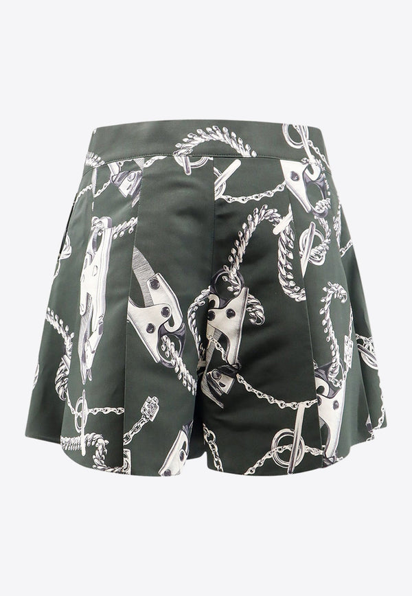 Knight Hardware Print Mini Shorts