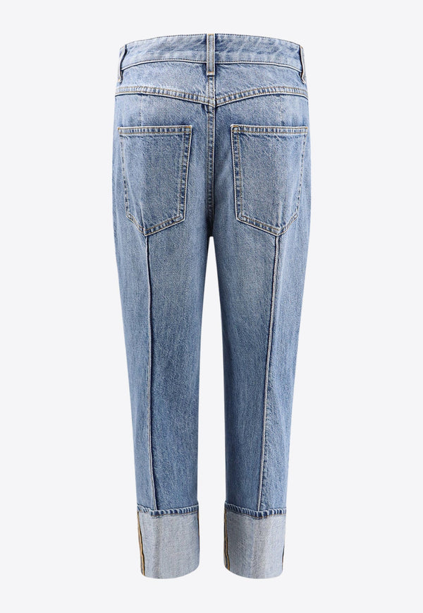 Straight-Leg Cropped Jeans