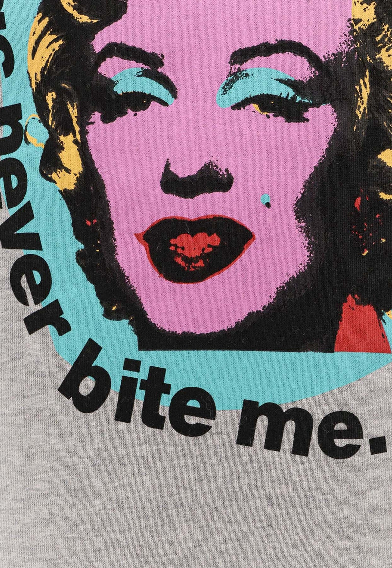 Graphic Andy Warhol Print Crewneck Sweatshirt