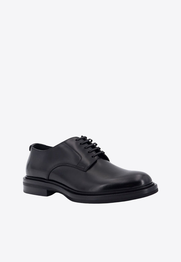 Brushed Leather Derby Shoes