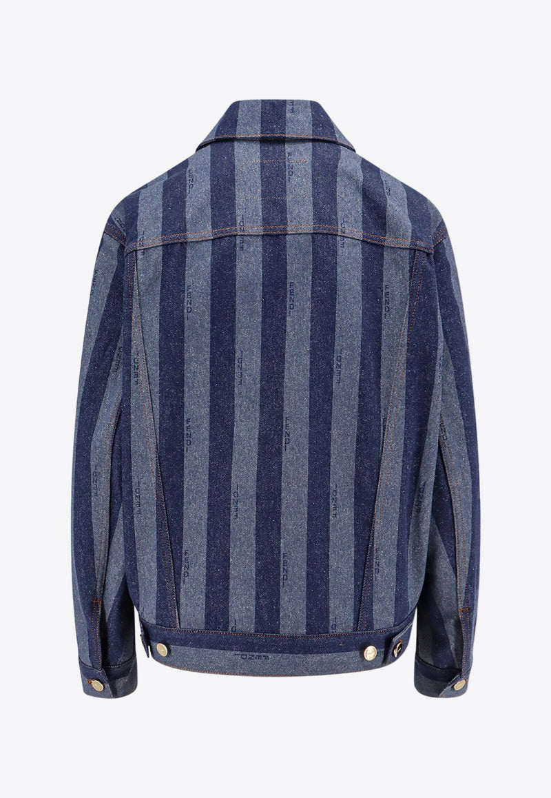 Pequin Stripes Denim Jacket