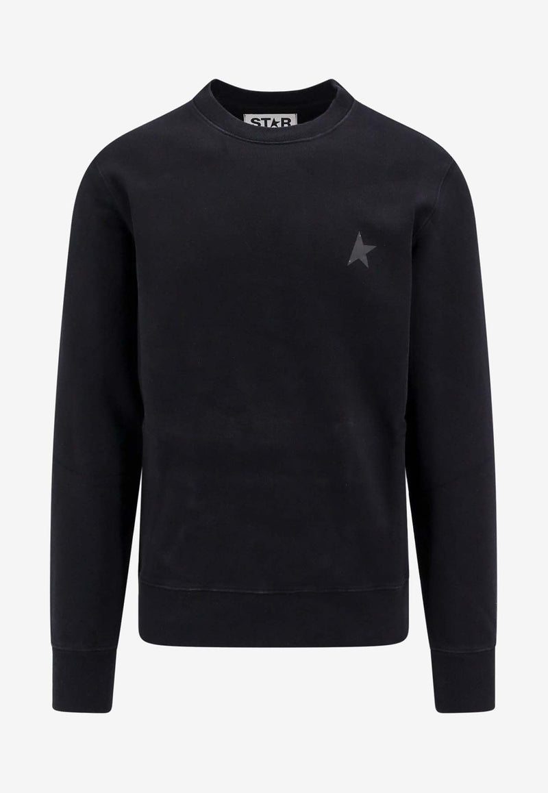 Star Print Crewneck Sweatshirt