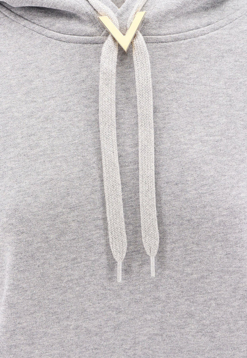 V Detailed Hooded Sweatshirt