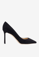 Romy 85 Suede Pumps